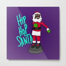 Hip Hop Santa Metal Print | Movies & TV, Illustration, Digital 