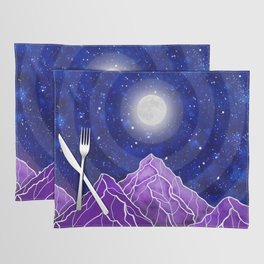Violet mountain tops Placemat
