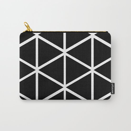 BLACK & WHITE TRIANGLES 2 Carry-All Pouch