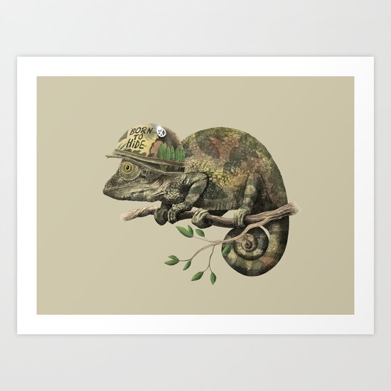 Born to Hide Art Print