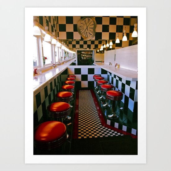 Diner classic Art Print