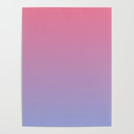 Dreamy Pink Lavender Ombre Gradient Poster