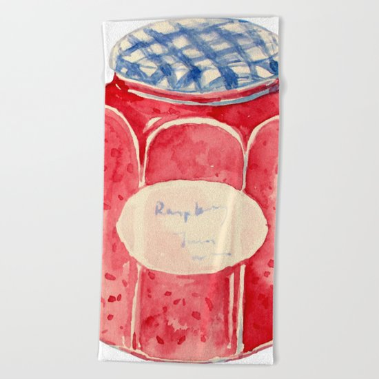 Raspberry Jam Beach Towel