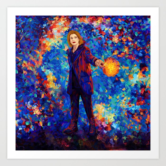 Beautiful 13th Doctor Abstract Art Art Print By Vlahijabart