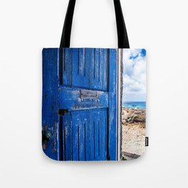 Elafonisi Blue Door - Crete, Greece Tote Bag