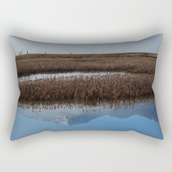 Autumn Mist Reflection Rectangular Pillow
