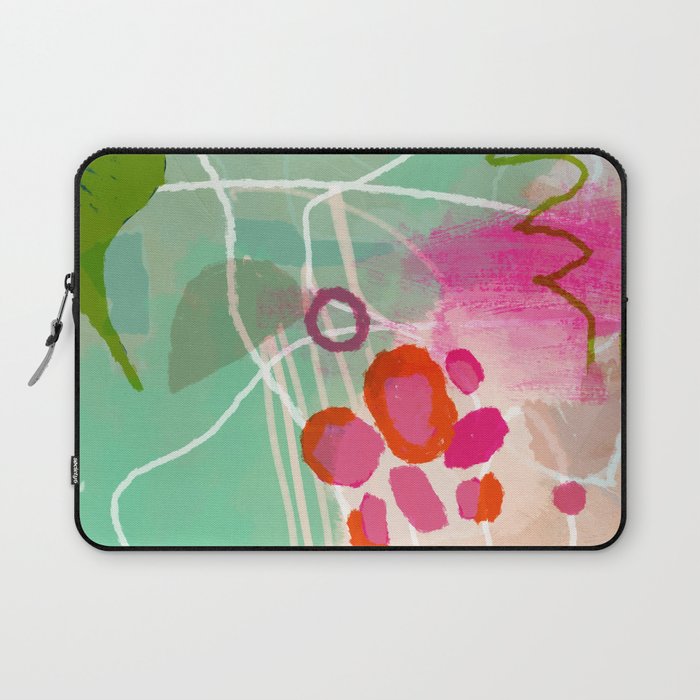 garden path abstract brush & color study Laptop Sleeve