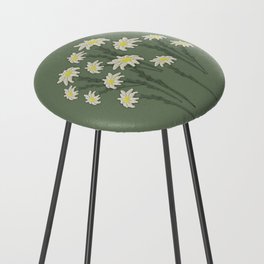 Bundle of Daisies Counter Stool