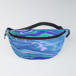 Good to Be Green - Fluid Art Fanny Pack