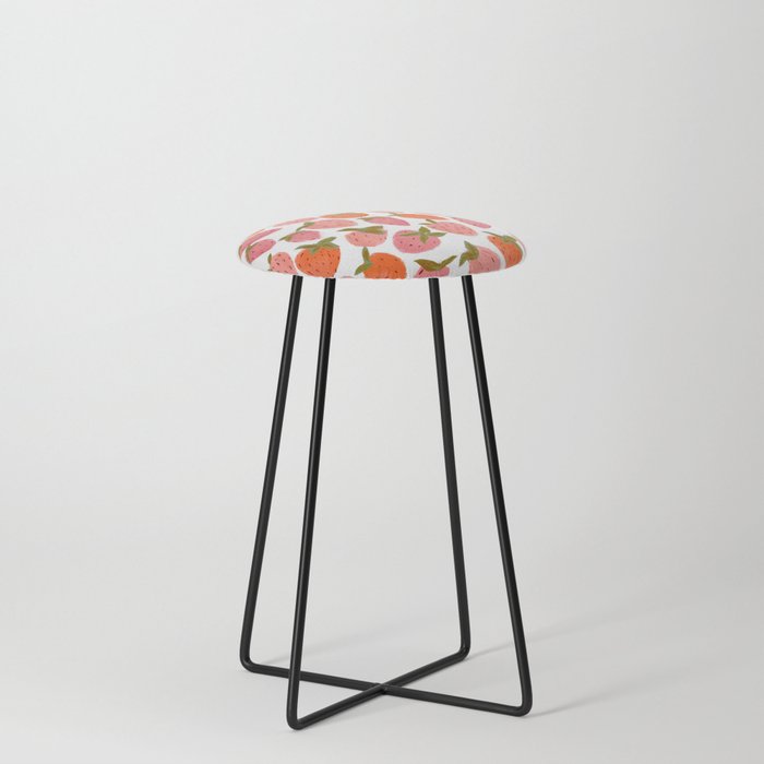 Strawberry Picking Counter Stool