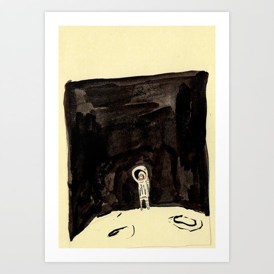 Spaceman-atee Art Print