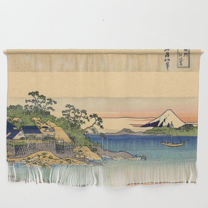 Hokusai -36 views of the Fuji 27 Enoshima in the Sagami province Wall Hanging
