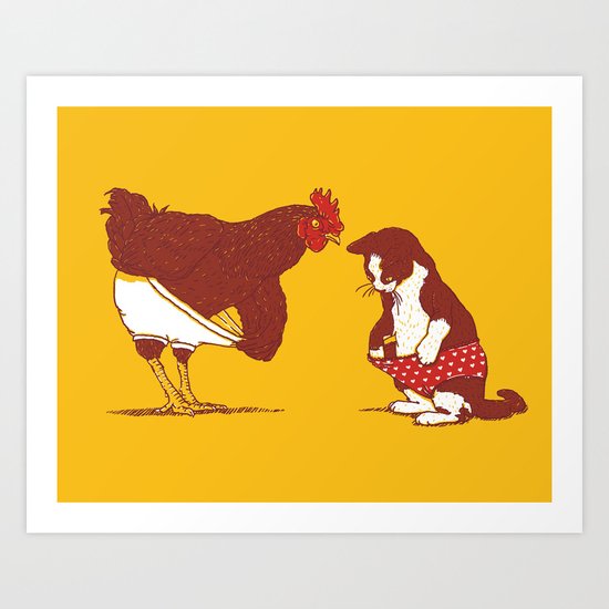 Show me yours and I'll show you mine Art Print