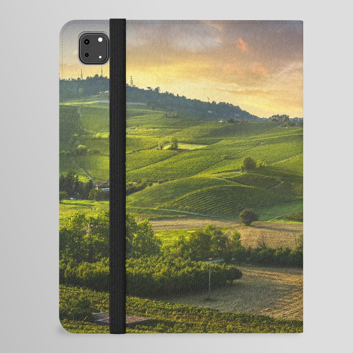 Langhe landscape. Hills and Barolo vineyards iPad Folio Case