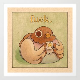'Fuck' Pigeon 06 Art Print