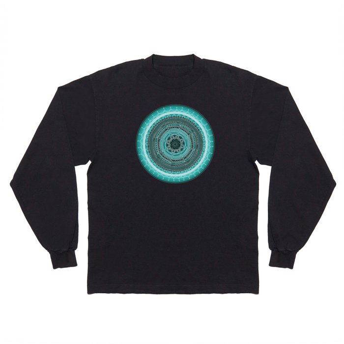 Knowing on Black Background Long Sleeve T Shirt