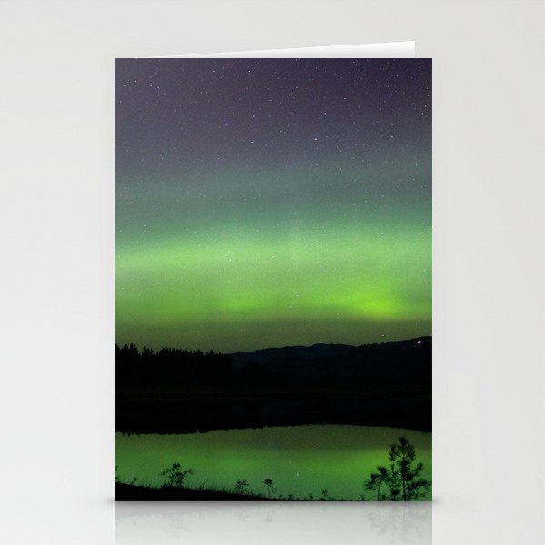 Aurora Borealis 2, Kettle Falls, WA Oct 2021 Stationery Cards