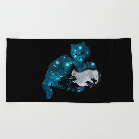 I can haz the moon Beach Towel