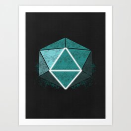 Icosahedron Art Print