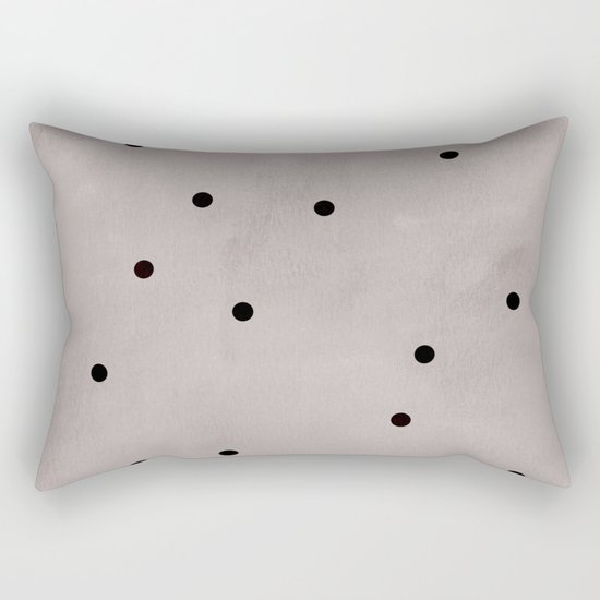 Black dots Rectangular Pillow