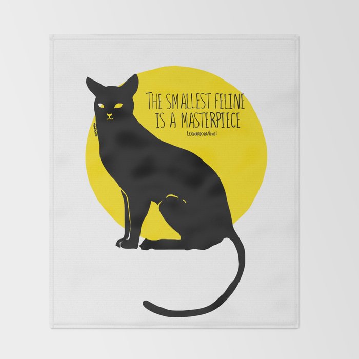 Black Cat Throw Blanket By In Penumbra Society6