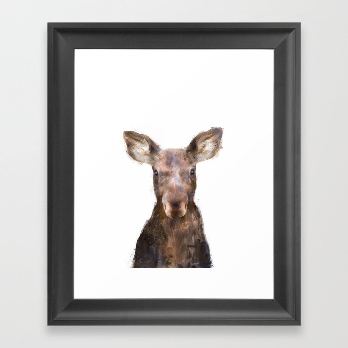 Little Moose Framed Art Print