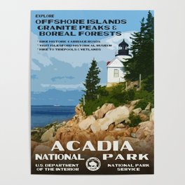 Vintage poster - Acadia National Park Poster