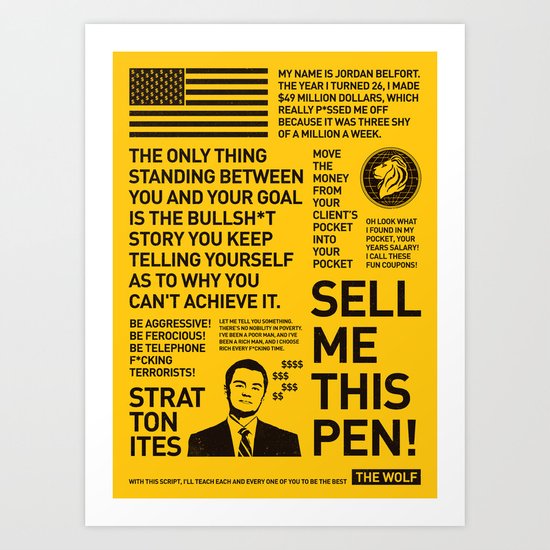The Wolf of Wall Street Art Print
