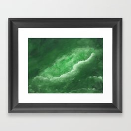 Rift in Green Framed Art Print
