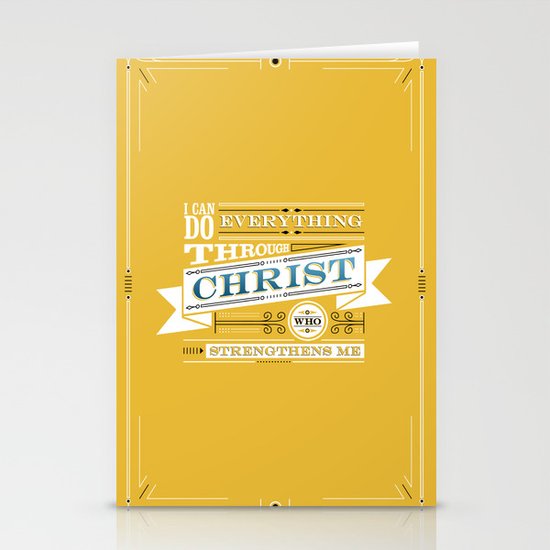 Philippians 4:13 Stationery Cards