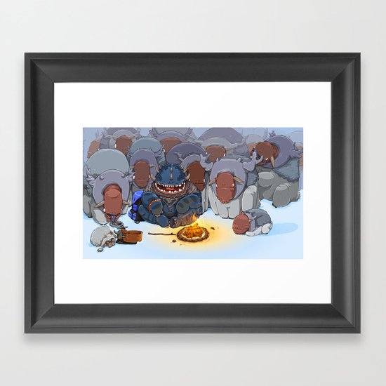 Happy Camper Framed Art Print