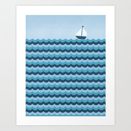 Ocean Waves Art Print