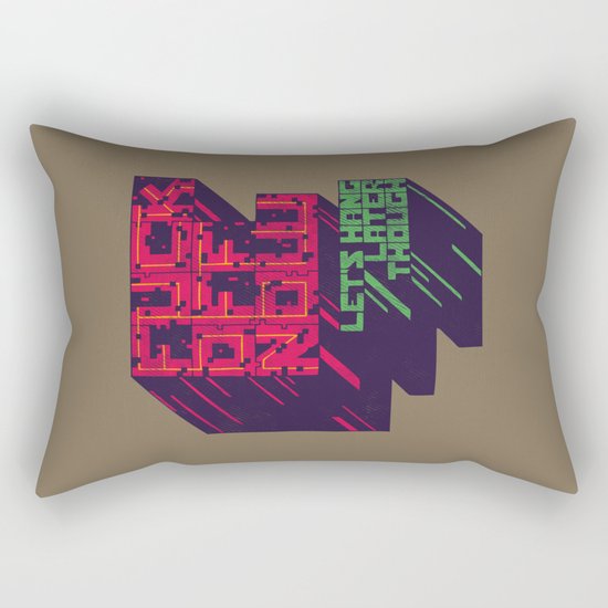 Not Now Rectangular Pillow