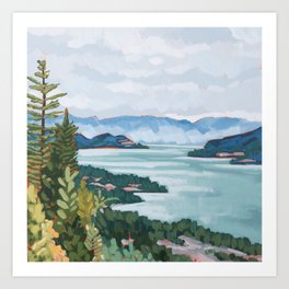 Okanagan Lake Art Print
