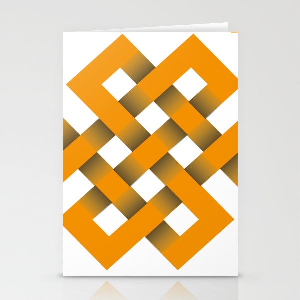 interlaced geometric pattern design  Stationery Cards