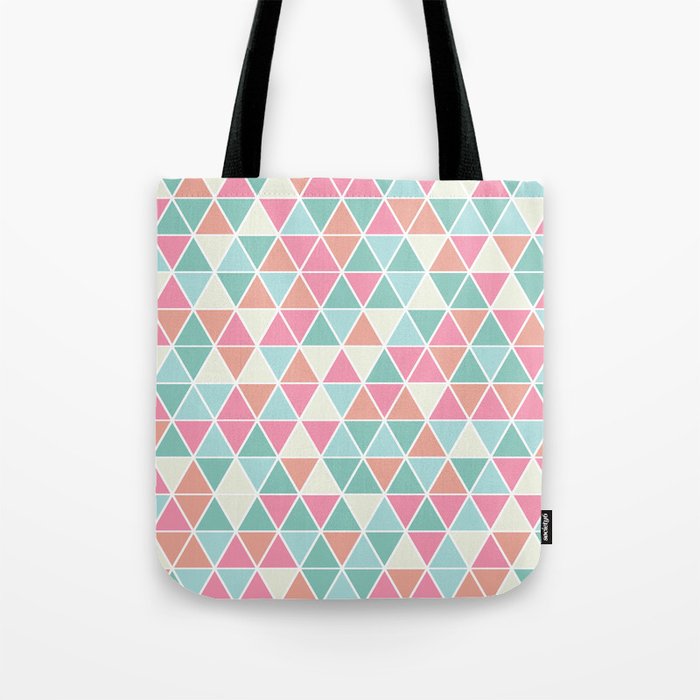 pink and green tote bags