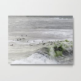 ROLLING AND TUMBLING ON THE WAVES Metal Print | Seascape, Seaweed Ducks Waves, Sea, Stroudphotography, Photo, Waves, Beach, Tumbling, Over The Edge, Atlanticocean 