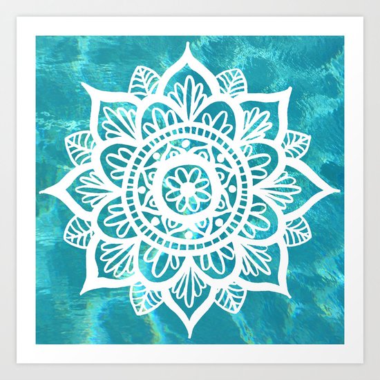 Water Mandala Art Print