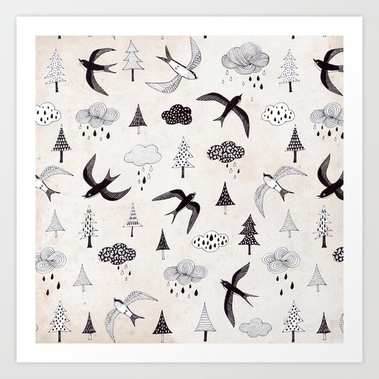 swallow Art Print