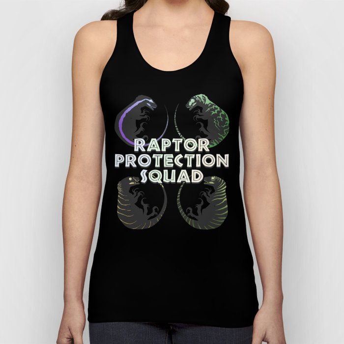 Raptor Protection Squad (Four corners) Tank Top