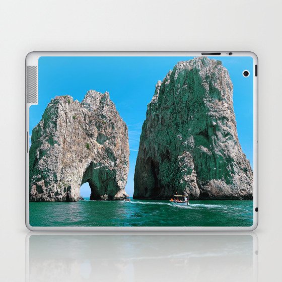 Blue Amalfi Coast Campania Italy Laptop & iPad Skin