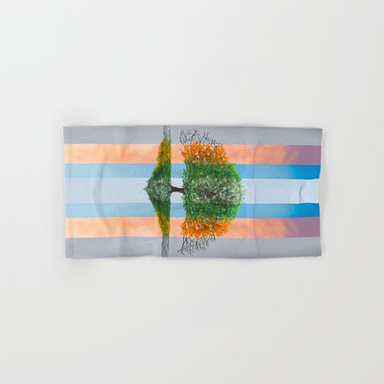 The seasons of the year in a tree Hand & Bath Towel