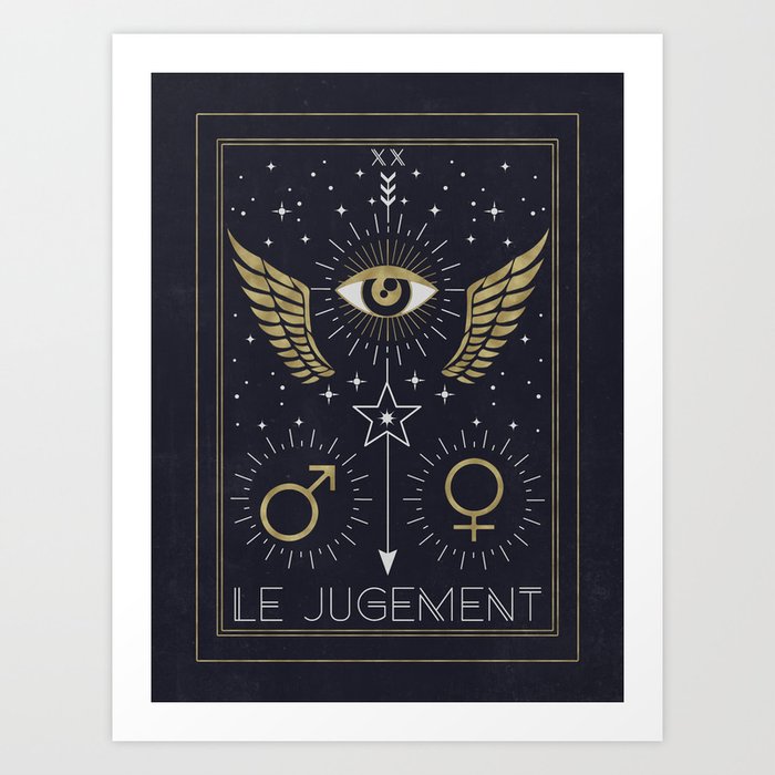 Le Jugement or The Judgement Tarot Art Print