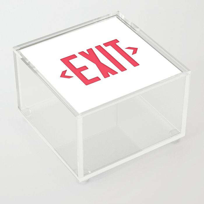 Exit Acrylic Box