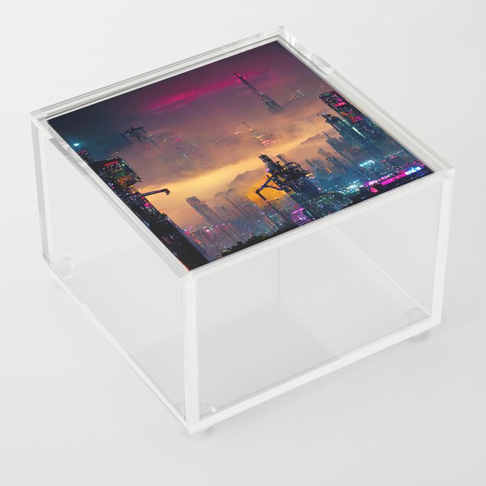 Postcards from the Future - Nameless Metropolis Acrylic Box
