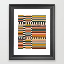Mix of Stripes #11 Framed Art Print