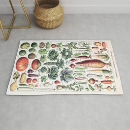 Adolphe Millot - Légumes pour tous - French vintage poster Area & Throw Rug