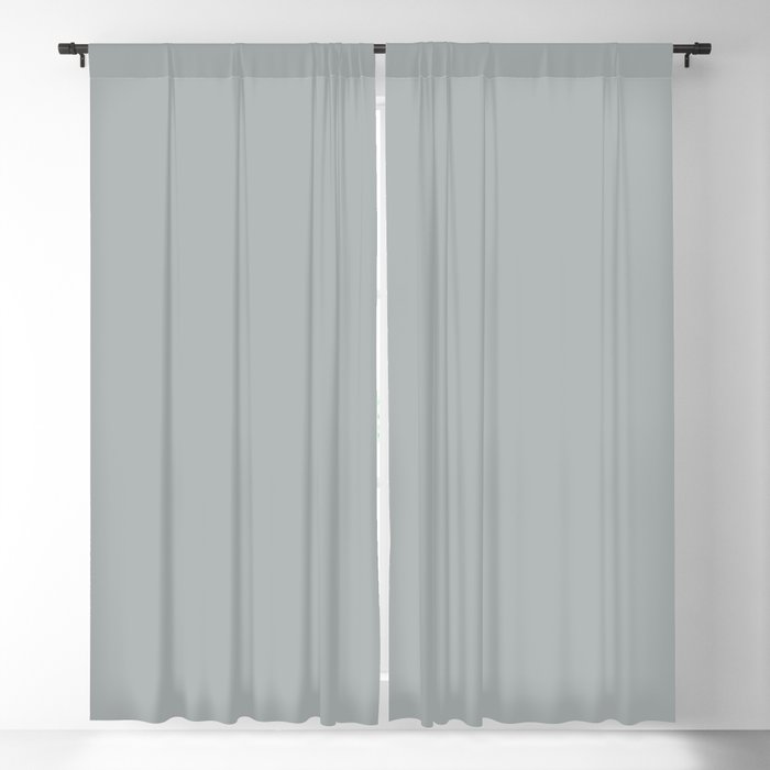 Paloma Grey Pastel Solid Color Block Spring Summer Blackout Curtain