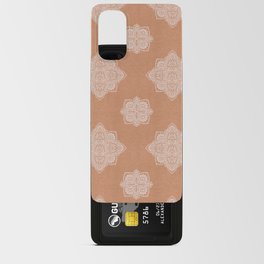 Modern boho terracotta floral mandala oriental pattern Android Card Case
