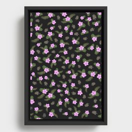 funky flowers  Framed Canvas